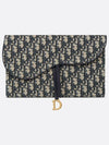 Saddle Pouch Blue  Oblique Jacquard - DIOR - BALAAN 2