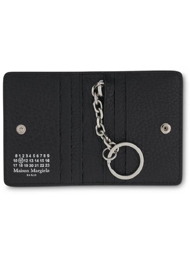 4 Stitch Keyring Card Wallet Black - MAISON MARGIELA - BALAAN 4