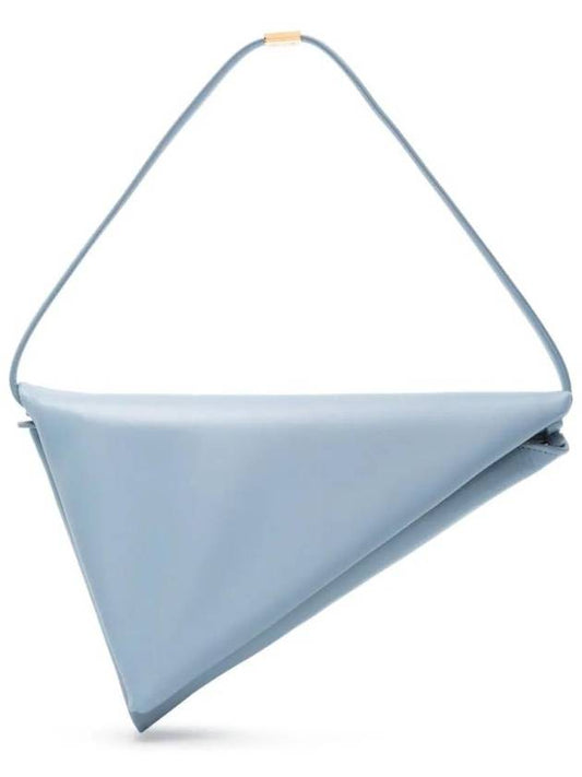 Prisma Triangle Leather Shoulder Bag Light Blue - MARNI - BALAAN 1
