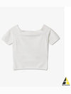 Off Shoulder Short Sleeve T-Shirt White - ALEXANDER MCQUEEN - BALAAN 2