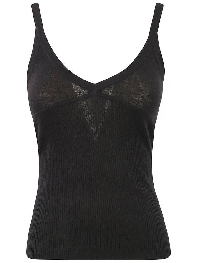 Gallura Cashmere Knit Sleeveless Black - MAX MARA - BALAAN 2