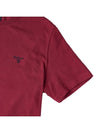 Embroidered Logo Essential Sports Short Sleeve T-Shirt Red - BARBOUR - BALAAN 5