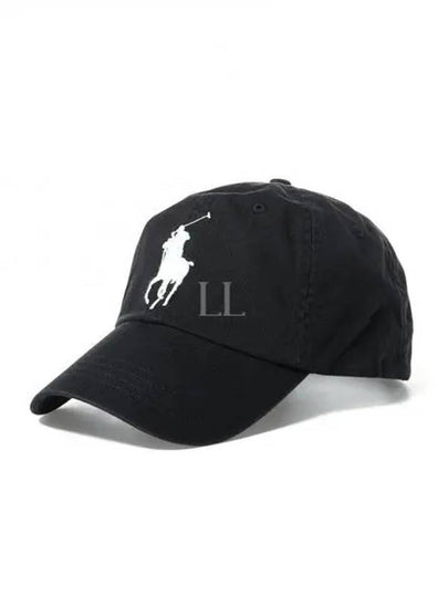 Big Pony Logo Ball Cap Black - POLO RALPH LAUREN - BALAAN 2