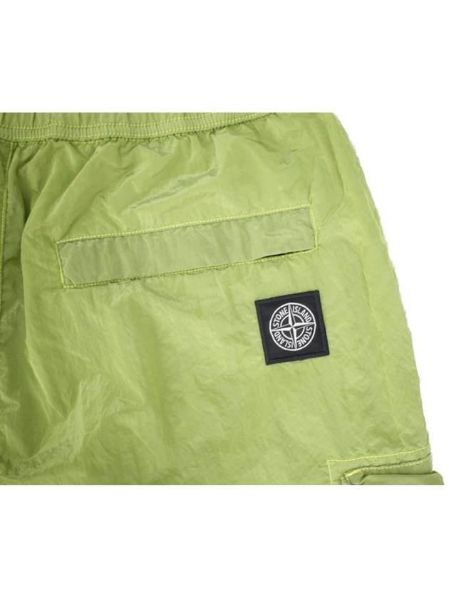 Logo Patch Nylon Swim Shorts Pistachio - STONE ISLAND - BALAAN 6