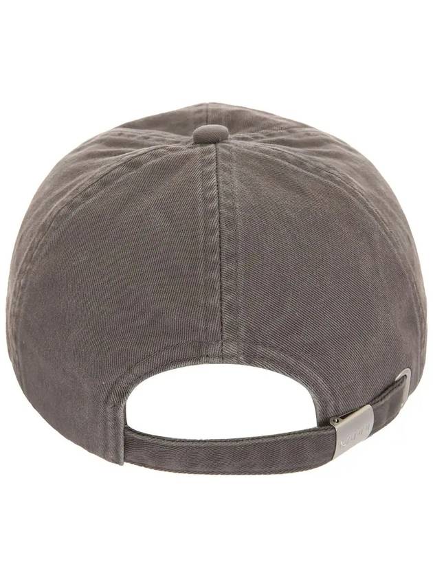 Embroidered Logo Ball Cap Grey - GANNI - BALAAN 3