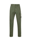 Men's Wappen Patch Cargo Straight Pants Green - STONE ISLAND - BALAAN 3