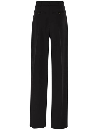 Crepe trousers with satin details - ELISABETTA FRANCHI - BALAAN 2