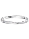 Hyperbola Twist Bangle Bracelet White - SWAROVSKI - BALAAN 3