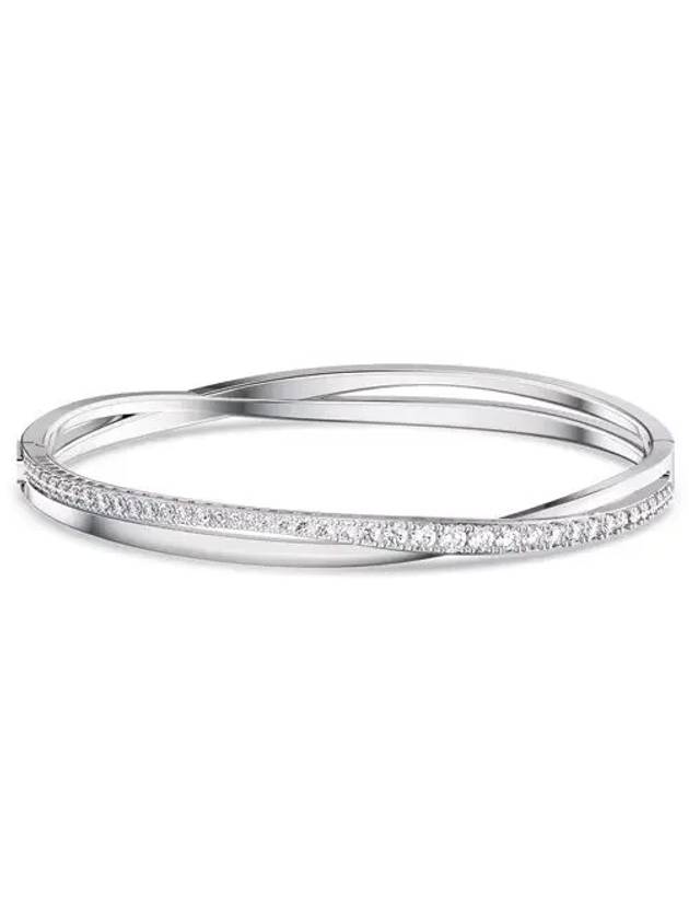 Hyperbola Twist Bangle Bracelet White - SWAROVSKI - BALAAN 3