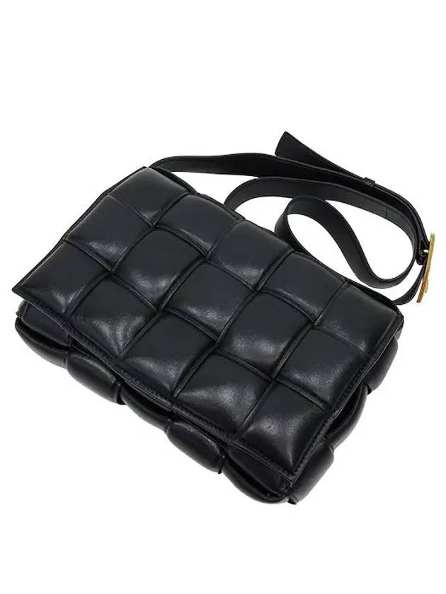 Gold Hardware Padded Cassette Cross Bag Black - BOTTEGA VENETA - BALAAN 5