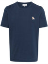 Chillax Fox Patch Regular Short Sleeve T-Shirt Navy - MAISON KITSUNE - BALAAN 6