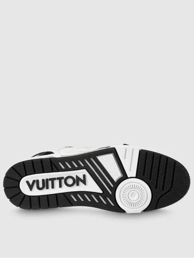 Trainer Velcro Low Top Sneakers Black White - LOUIS VUITTON - BALAAN.