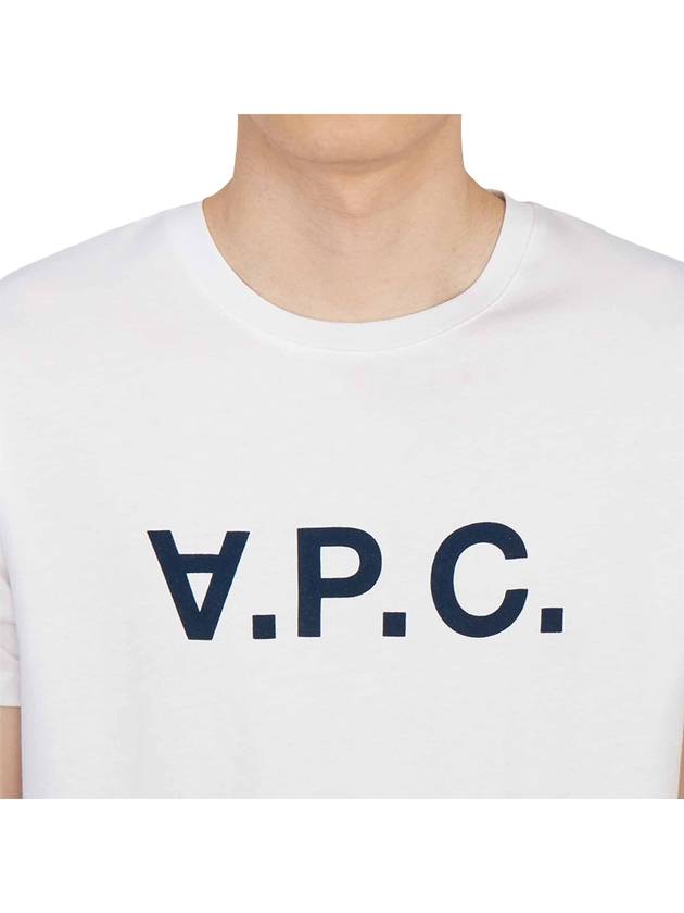 Men's VPC Logo Short Sleeve T-Shirt White - A.P.C. - BALAAN 7