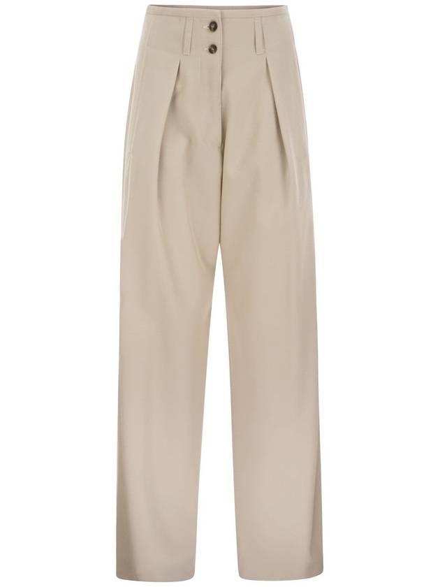 DINGEY - Loose-fitting trousers in wool blend - WEEKEND MAX MARA - BALAAN 1