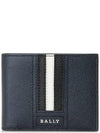 Trasai Logo Half Wallet Navy - BALLY - BALAAN 2