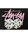 AU Australia PAIR OF DICE Crop Hooded Sweatshirt ST1M0302 Black WOMENS AU8 10 12 - STUSSY - BALAAN 3