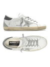 Superstar Leather Low Top Sneakers Grey White - GOLDEN GOOSE - BALAAN 2