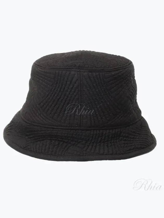 Intrecciato Pattern Quilted Bucket Hat Black - BOTTEGA VENETA - BALAAN 2