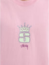 King S Short Sleeve T-Shirt Lemonade Pink - STUSSY - BALAAN 6