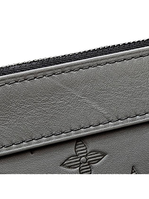 Antrasheet Gray Monogram Shadow Calfskin Pochette Discovery Clutch - LOUIS VUITTON - BALAAN 9