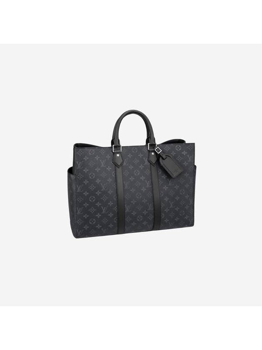 Sac Plat 24H Monogram Eclipse Tote Bag Black - LOUIS VUITTON - BALAAN 1