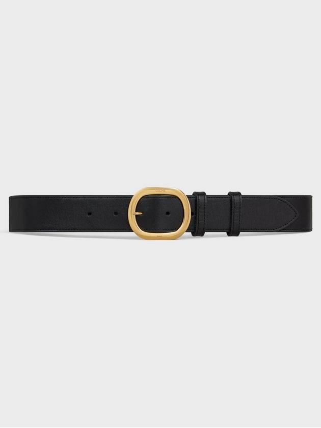 Vintage Calfskin Medium Western Belt Black - CELINE - BALAAN 3