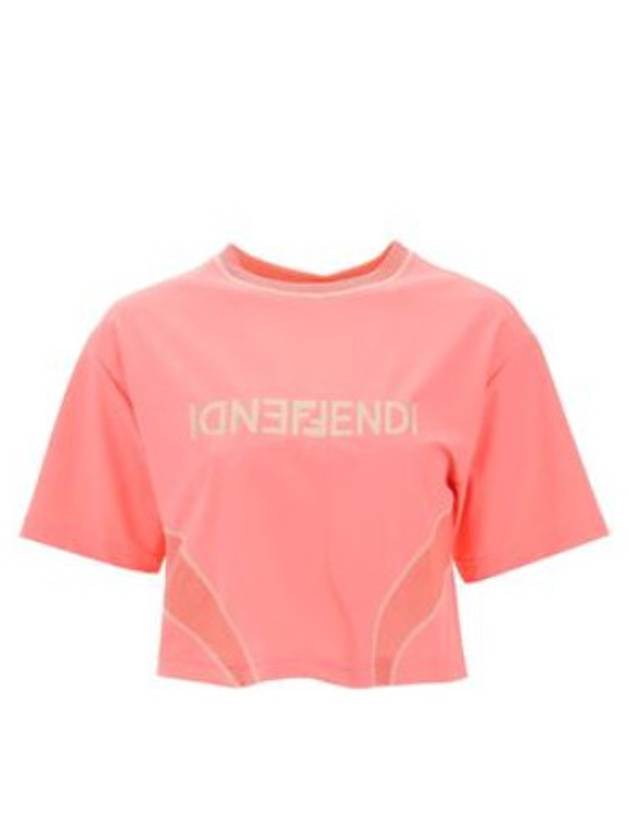 Short sleeve t shirt 716267 Pink - FENDI - BALAAN 1