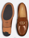 Granville CD Logo Leather Loafers Middle Brown - DIOR - BALAAN 7