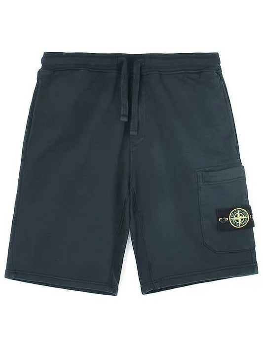 Wappen Patch Pocket Drawstring Shorts Dark Grey - STONE ISLAND - BALAAN 2