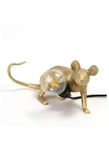 LI Gold Mouse Lamp Frydown 6 2x21x8 1USB - SELETTI - BALAAN 1