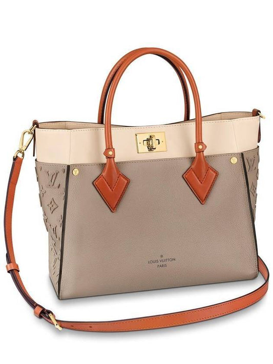 On My Side MM Tote Bag Grey - LOUIS VUITTON - BALAAN 1