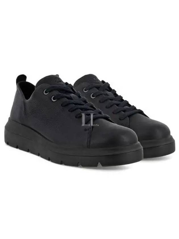 Nouvelle Lace Up Low Top Sneakers Black - ECCO - BALAAN 2