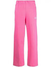 Logo Print Wide Pants Pink - GANNI - BALAAN 1