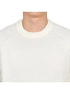 Lambswool GRS Crew Neck Knit Top White - CP COMPANY - BALAAN 6