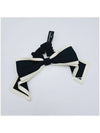 Hair Chouchou CC Logo Ribbon Band Black Ivory - CHANEL - BALAAN 3