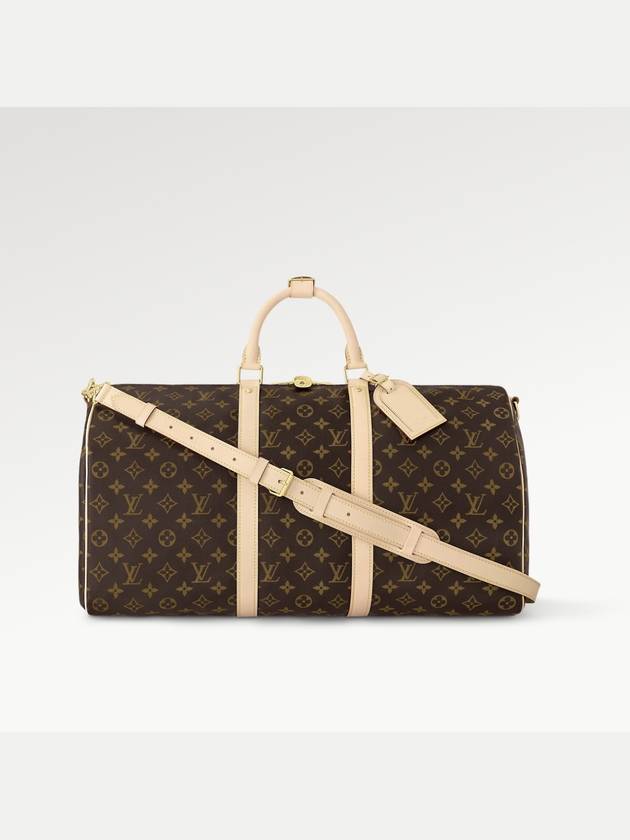 Keepall 50 Bandouliere Duffel Bag Brown - LOUIS VUITTON - BALAAN.