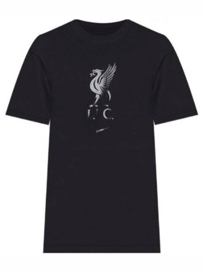 Liverpool Crest Short Sleeves T Shirt Black - NIKE - BALAAN 2