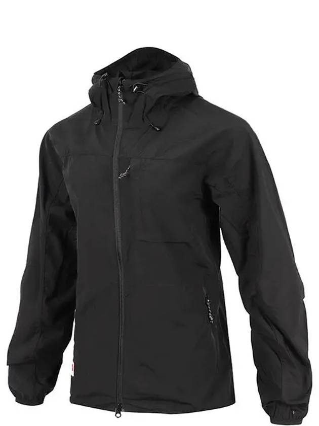 Women's High Coast Wind Jacket Black - FJALL RAVEN - BALAAN 3