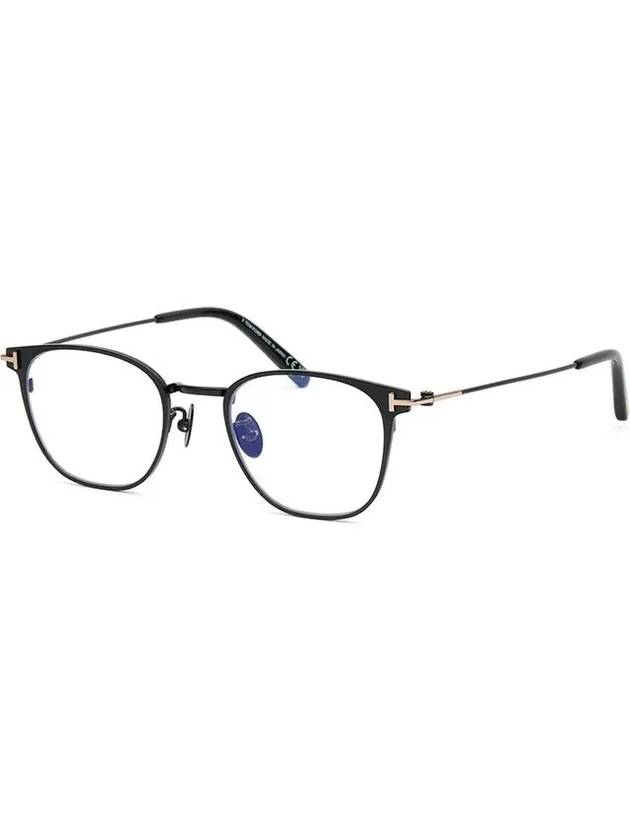 Blue light blocking glasses frame TF5864DB 002 square titanium metal Asian fit - TOM FORD - BALAAN 7