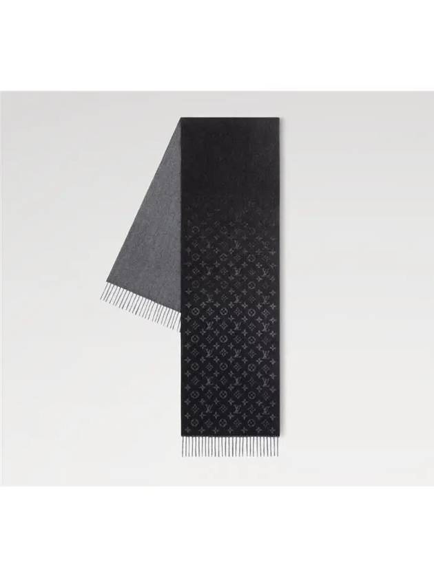 Monogram Gradient Scarf Black - LOUIS VUITTON - BALAAN 2