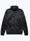 Men's Logo Patch Nylon Metal Zip-up Jacket Black - STONE ISLAND - BALAAN 2