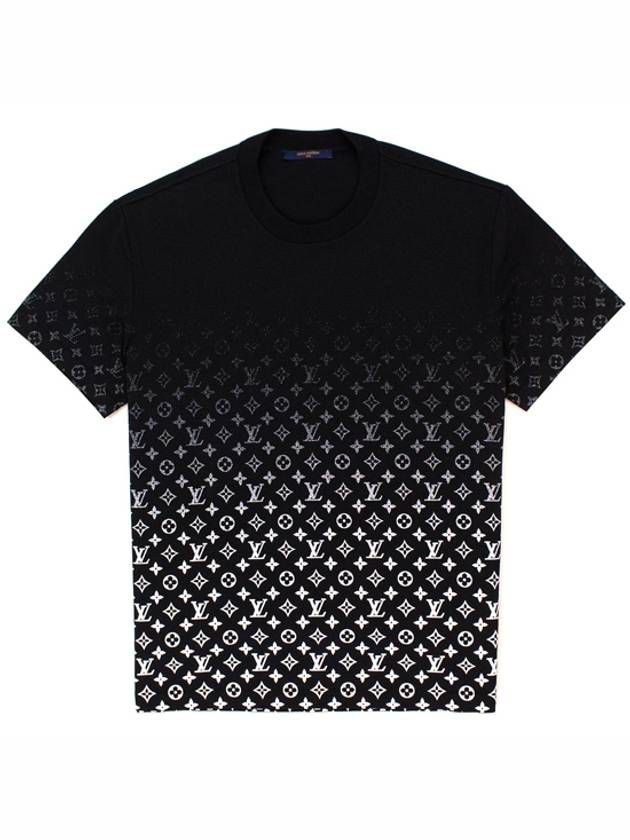 Men's Monogram Gradient Short Sleeve T-Shirt Black - LOUIS VUITTON - BALAAN 2