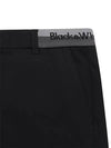 logo knit decoration functional pants 5013GZWPBLACK - BLACK&WHITE - BALAAN 3