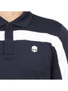 Golf Wear Polo Long Sleeve T-Shirt G00556 157 - HYDROGEN - BALAAN 8