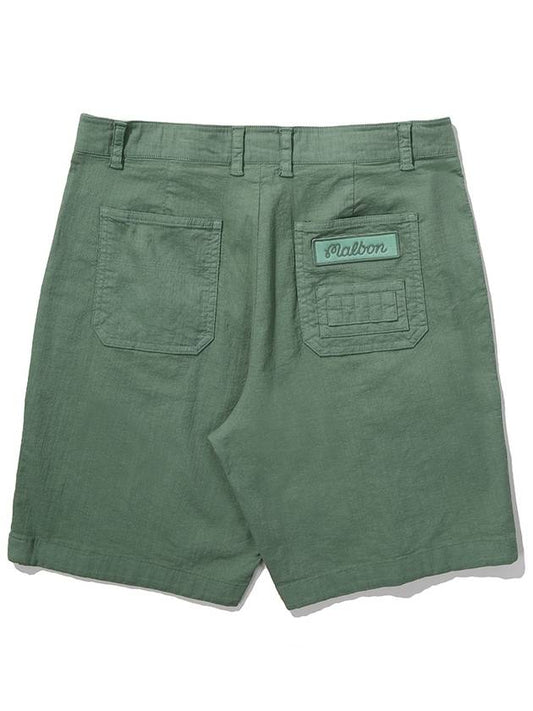 Garment Dying Short Pants GREEN MAN - MALBON GOLF - BALAAN 2