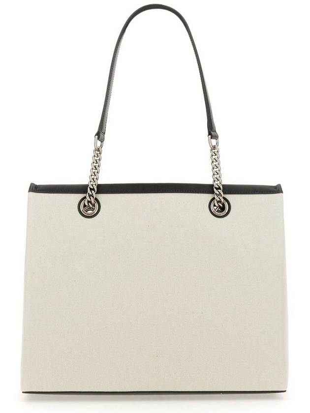 Duty Free Canvas Tote Bag White - BALENCIAGA - BALAAN 3