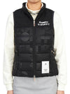 Women's Logo Down Vest Black - HORN GARMENT - BALAAN 3