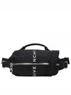 Logo G Zipper Nylon Belt Bag Black - GIVENCHY - BALAAN 2