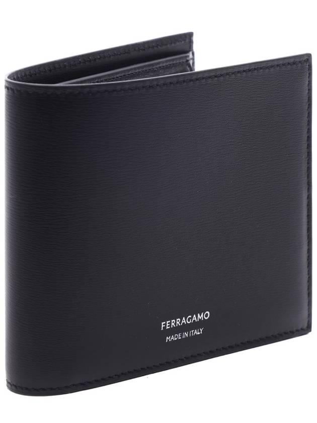 Men’s Classic Coin Pocket Half Wallet Black - SALVATORE FERRAGAMO - BALAAN 4