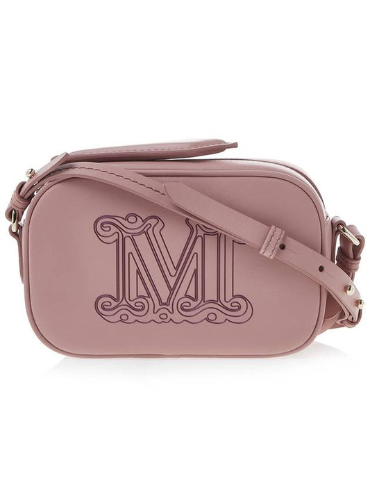 Elsa M Logo Leather Cross Bag Pink - MAX MARA - BALAAN.